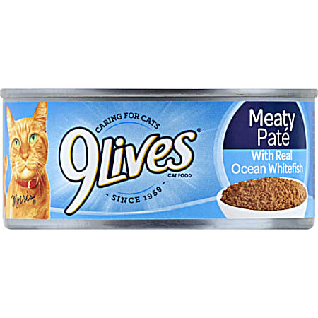 9Lives Meaty Pate w/ Real Ocean Whitefish Cat Food