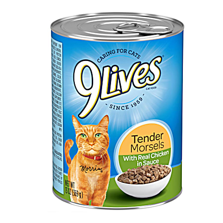 9Lives Tender Morsels Chicken in Sauce Wet Cat Food