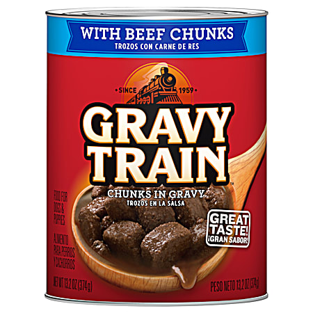 Chunks in Gravy w/ Beef Chunks Wet Dog Food