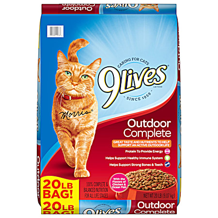 9Lives Outdoor Complete Chicken & Ocean Fish Dry Cat Food