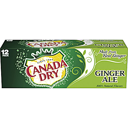 12 oz Ginger Ale Soda - 12 Pk
