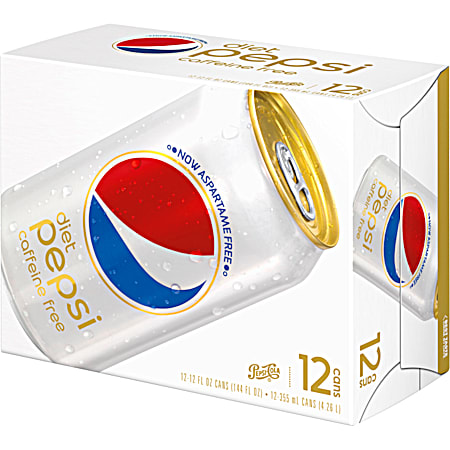 Diet Pepsi Caffeine Free 12 oz Soda - 12 Pk