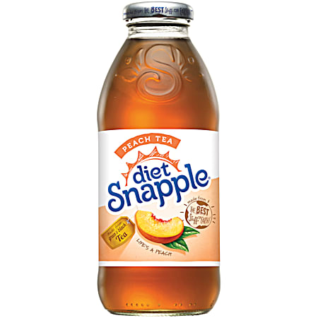 Diet Snapple 16 oz Peach Tea