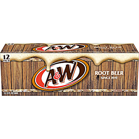A&W Root Beer 12 oz Soda - 12 Pk