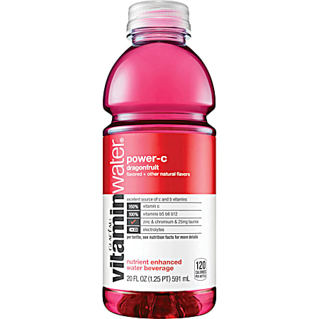 Glaceau Vitamin Water 20 oz Power-C Dragonfruit Vitamin Water