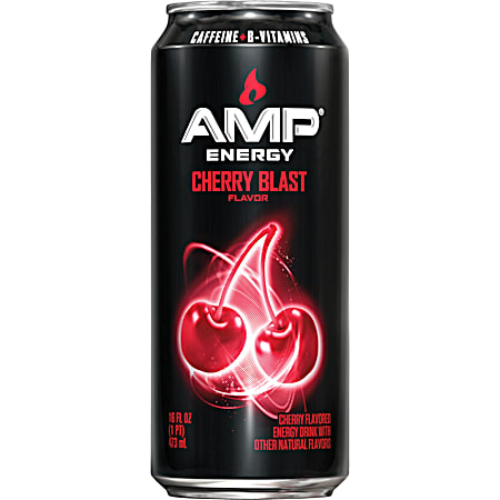 AMP Energy 16 oz Cherry Blast Energy Drink