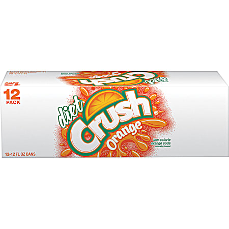 Diet Crush Orange 12 oz Soda - 12 Pk