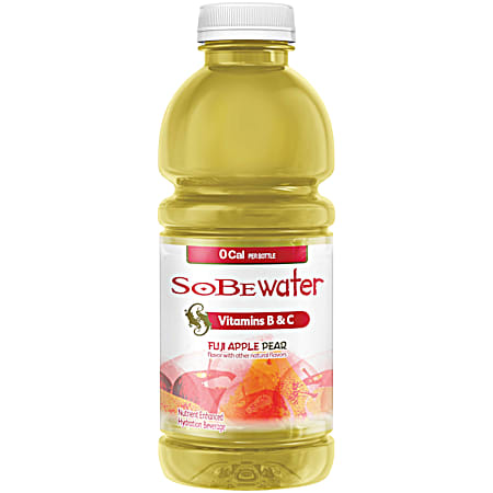 Sobe Water 20 oz Fiji Apple Pear Flavored Vitamin Water