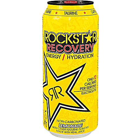 Recovery Energy/Hydration 16 oz Lemonade Non-Carbonated Energy Drink w/ Electrolytes