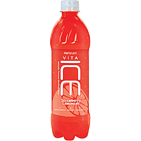 Vita Ice 17 oz Strawberry Lemonade Sparkling Water