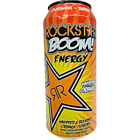 Boom 16 oz Whipped & Blended Orange Energy Drink
