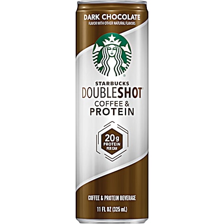 Starbucks Doubleshot Coffee & Protein 11 oz Dark Chocolate Coffee