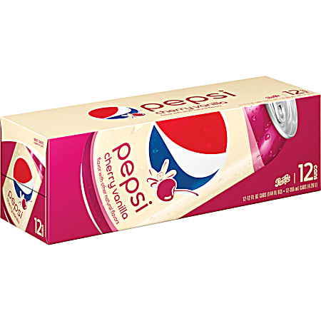 Pepsi Cherry Vanilla 12 oz Soda - 12 Pk