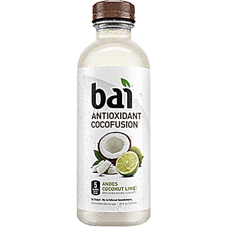 Antioxidant Cocofusion 18 oz Andes Coconut Lime Antioxidant Water