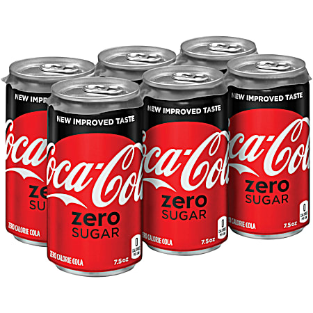 Coca-Cola Zero Sugar 7.5 oz Soda - 6 Pk