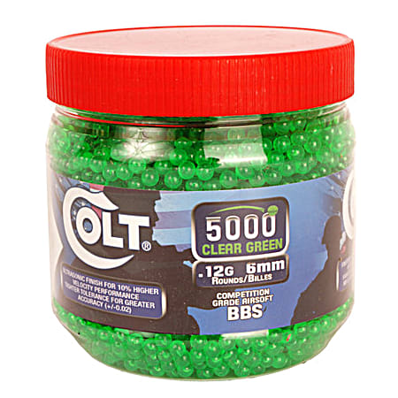Colt .12 Gr Airsoft Competition BBs - 5,000 Ct