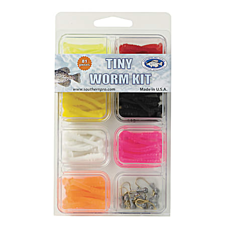 81 Pc. Tiny Worm & Jigs Kit