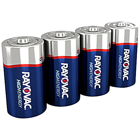 C Alkaline Batteries - 4 Pk