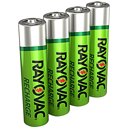 Rayovac AAA NiMh Rechargeable Batteries - 4 Pk