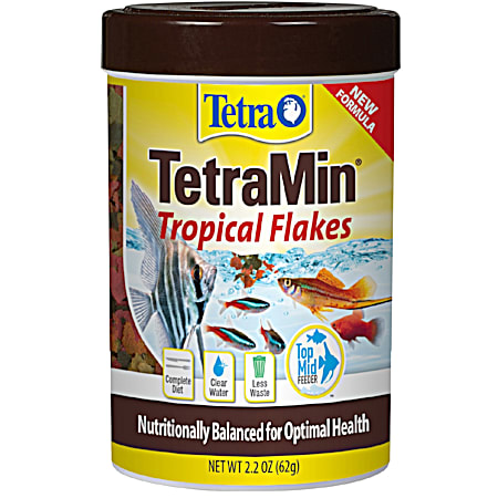 Tetra 2.20 oz TetraMin Tropical Flakes