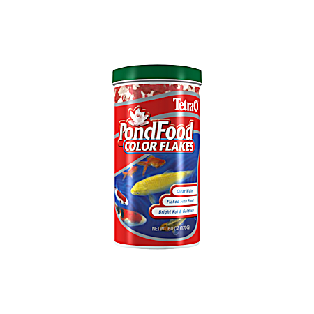 Tetra 6 oz Color Flakes Fish Food