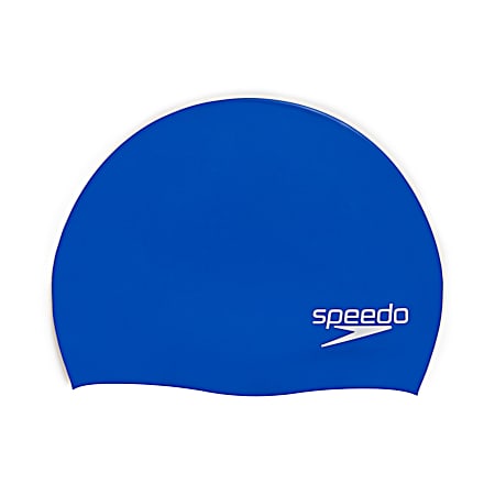 Blue Elastomeric Swim Cap