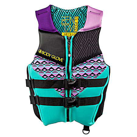 Women's Aqua/Purple Phantom Neoprene PFD Life Vest