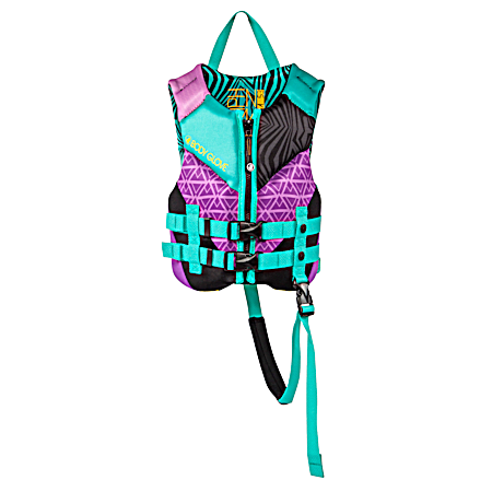Youth Aqua/Purple Neoprene PFD Life Vest