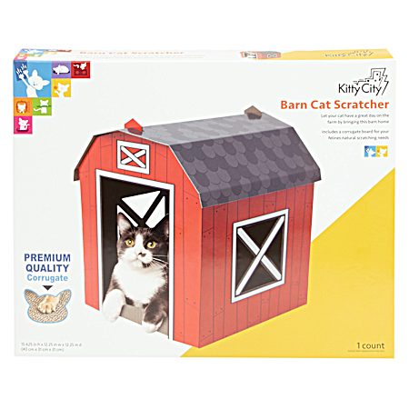 Barn Corrugate Scratcher for Cats