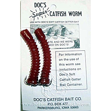 Doc's Super Catfish Worms - Natural