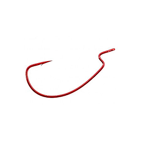 Offset Shank Worm Hooks EWG - Red