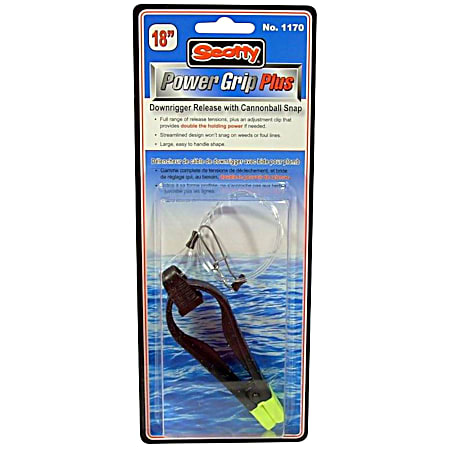 Power Grip Downrigger Release with Cannonball Snap