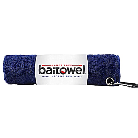 Microfiber Bait Towel w/Carabiner - Navy