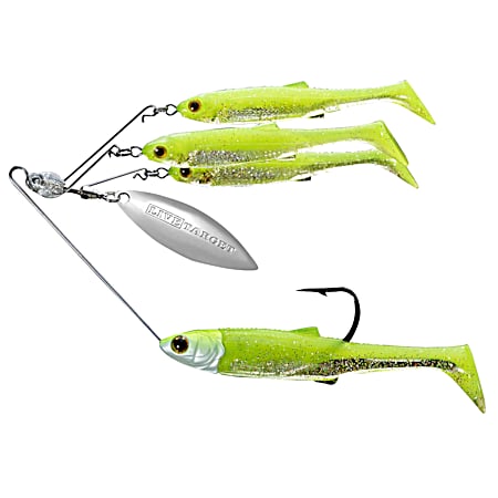 Baitball 3/8 oz Spinner Rig - Chartreuse Silver