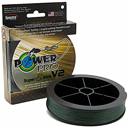 Power Pro Super Slick V2 Moss Green Braided Line