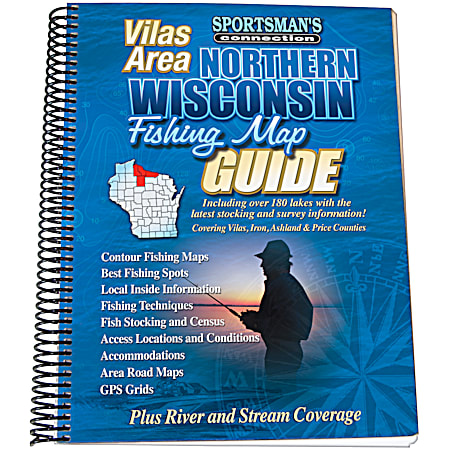 Sportsman's Connection Vilas Area Northern Wisconsin Fishing Map Guide