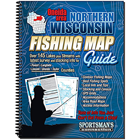 Sportsman's Connection Oneida Area Northern Wisconsin Fishing Map Guide