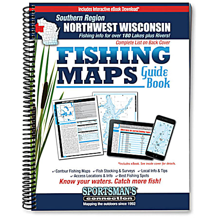 Southern Region Northwest Wisconsin Fishing Map Guide