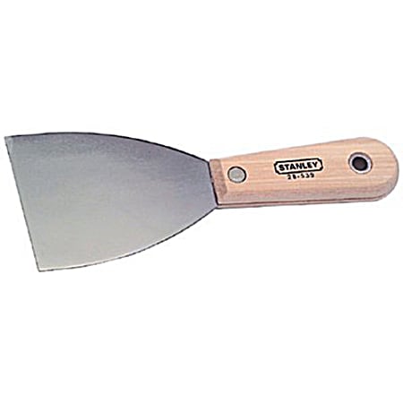 Stanley 3 In. Wood Handle Stiff Scraper Knife