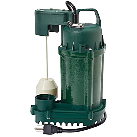 1/2 HP Cast Iron Pro Sump Pump w/ Vertical Switch