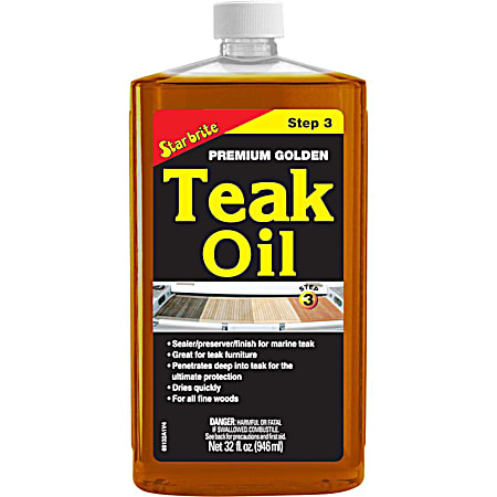 32 oz. Premium Golden Teak Oil Step 3