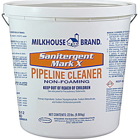 Milkhouse Brand Pipeline Cleaner - 22 Lb.