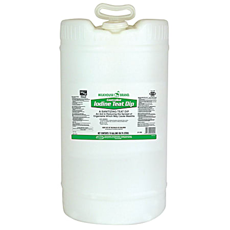 Milkhouse Brand Iodine Teat Dip - 15 Gallon