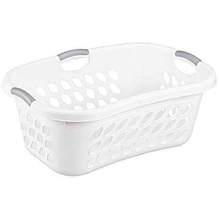 White Hip Laundry Basket