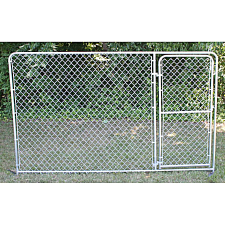 Stephens Pipe 10 ft X 6 ft Silver Series Kennel Gate Panel