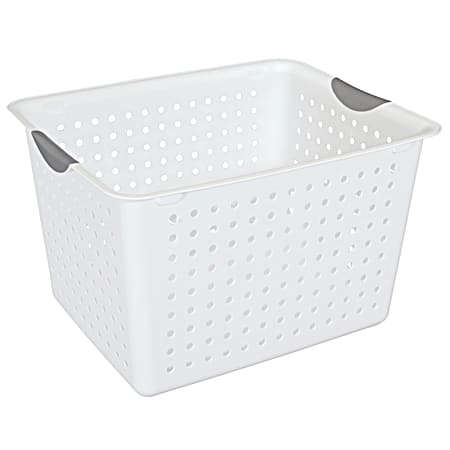 Ultra White Deep Basket
