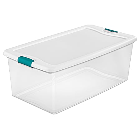 106 qt Clear Latching Storage Box