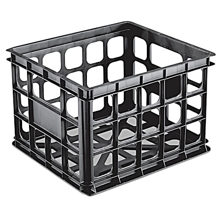 Black Storage Crate
