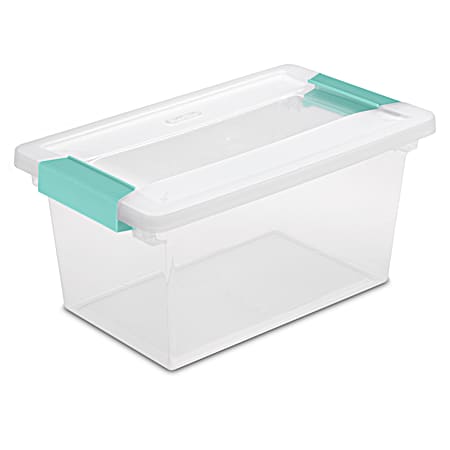 Sterilite Medium Clear Clip Box