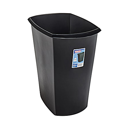 10 gal Black Rectangle Wastebasket